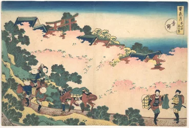Kirschblüten in Yoshino, aus der Serie Schnee, Mond und Blumen