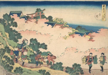 Kirschblüten in Yoshino, aus der Serie Schnee, Mond und Blumen