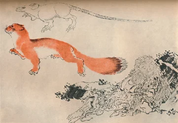 Zeichnung von Hokusai, um 1780-1849, 1929