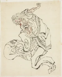 Weiblicher Oni (Illustration für ein Volksmärchen), ca. 1815-49