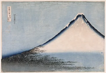 Feiner Wind, klares Wetter, Variantenedition, aus der Serie Sechsunddreißig Ansichten des Berges Fuji, ca. 1831