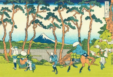 Hodogaya auf der Tokaido, ca. 1830 (Holzschnitt)
