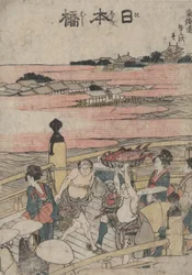 Nihonbashi, aus der Serie Designs of the Fifty-three Stations of the Tokaido