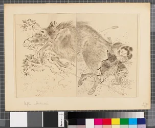 Szenen aus dem Krieg zwischen Japan und Korea, Ende des 18. bis erste Hälfte des 19. Jahrhunderts