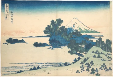 Shichirigahama in der Provinz Sagami, aus der Serie Sechsunddreißig Ansichten des Berges Fuji
