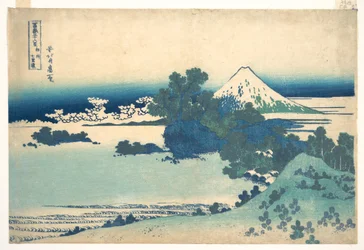 Shichirigahama in der Provinz Sagami, aus der Serie Sechsunddreißig Ansichten des Berges Fuji