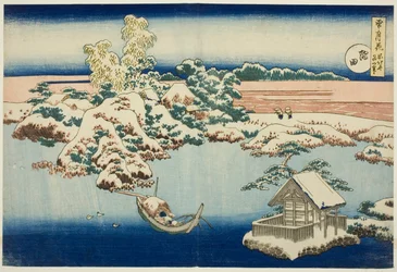 Schnee am Sumida-Fluss, aus der Serie Schnee, Mond und Blumen
