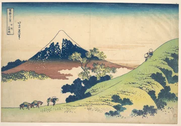 Der Inume-Pass in der Provinz Kai, aus der Serie Sechsunddreißig Ansichten des Berges Fuji