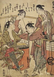 Der sechste Monat, das Palankin waschen, ca. 1793