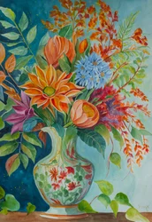Lebendiger Blumenstrauß