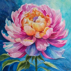 Lebendige rosa Pfingstrose