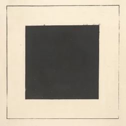 Schwarzes Quadrat aus "Suprematismus: 34 Zeichnungen"