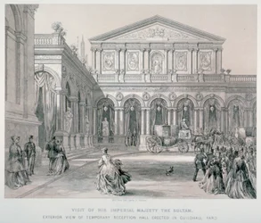 Besuch von Abd-ul-Aziz, Sultan der Türkei, in der Guildhall, City of London, 1867