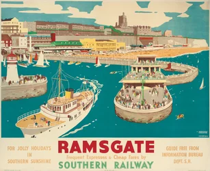 Ein Southern Railway Poster, das Ramsgate bewirbt