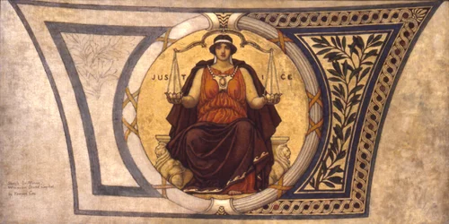 Studie für Mosaik, Wisconsin State Capitol, "Gerechtigkeit"