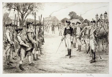George Washington und seine Truppen
