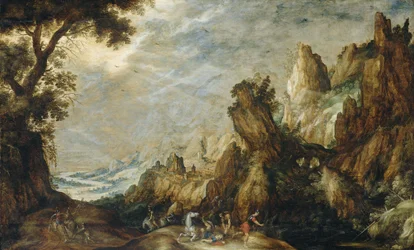 Landschaft mit Bekehrung des Heiligen Paulus