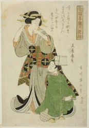 Bunya no Yasuhide, aus der Serie "Modische Kinder als die sechs unsterblichen Dichter (Furyu kodakara rokkasen)"