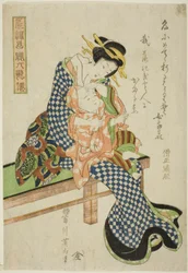Sojo Henjo, aus der Serie "Modische Kinder als die sechs unsterblichen Dichter (Furyu kodakara rokkasen)"