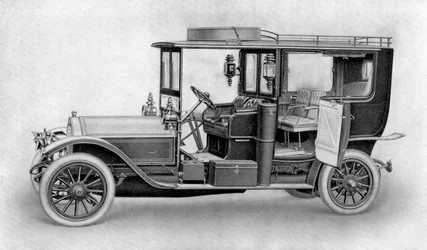 Zeichnung eines Autos, 1911-1912