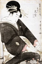 Kurtisane Hanamurasaki aus dem Tamaya