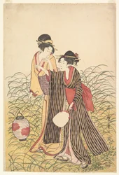 Durchbrennendes Liebespaar in Musashino