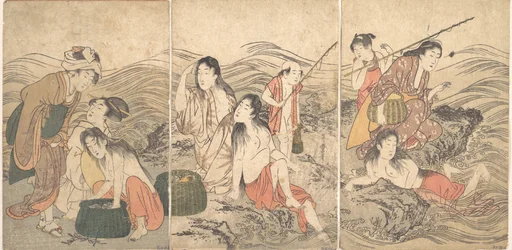 Mädchenfischer und Badende, 1791