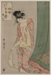 Hanaogi von Ogiya aus der Serie Bilderrätsel, ca. 1797