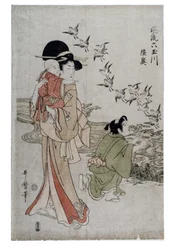 Provinz Mutsu - (Chidori) Noda-Fluss, Edo-Periode, ca. 1790-1804