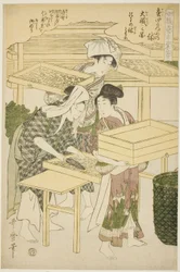 Nr. 4 (shi), aus der Serie "Frauen in der Seidenraupenzucht"