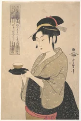 Okita aus dem Teehaus Naniwa-ya