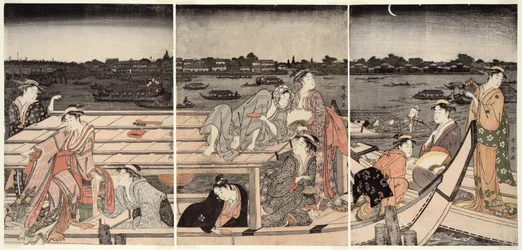 Vergnügungsfahrt auf dem Sumida-Fluss