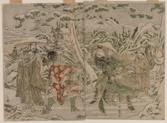Winterszene aus der Romanze der Drei Königreiche