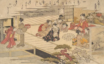 Frauen spielen ein Spiel mit Muscheln, 1790