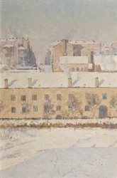 Eine Winterszene. Motiv aus dem Süden Stockholms, 1886