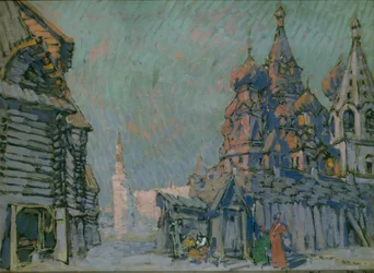 Bühnenbild für die Oper Chowanschtschina von M. Mussorgsky, 1911