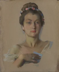 Porträt von Alexandra Levchenko, 1934