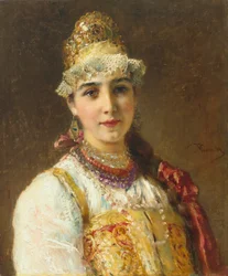 Frau eines Bojaren, 1880er Jahre