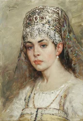 Frau eines Bojaren, 1880er Jahre