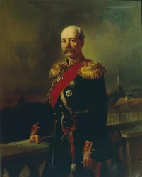 Porträt von General Konstantin Petrovich von Kaufman 1818-1882, 1866