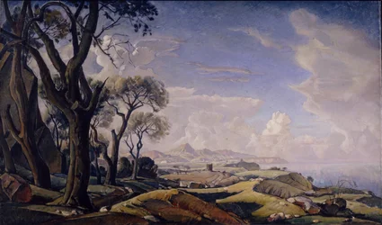 Landschaft mit Bäumen