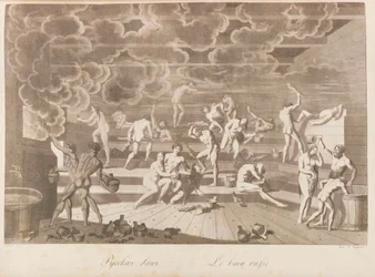 Ein russisches Badehaus. Les peuples de la Russie ou description des moeurs von Charles de..., 1811-1812