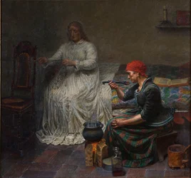Leonora Christina im Blauen Turm. Kochen von Brei