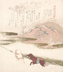 Verschneite Landschaft, 19. Jahrhundert