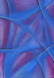 Blaue und violette Kurven