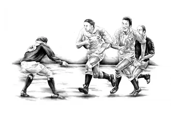 Klassisches Rugbyspiel