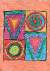 Bunte geometrische Formen