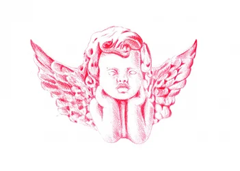 Nachdenklicher Roter Putto