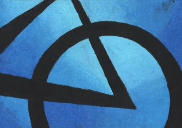 Tiefblaue abstrakte Formen