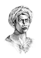 Intensives Turbanporträt